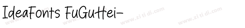 IdeaFonts FuGuHei字体转换